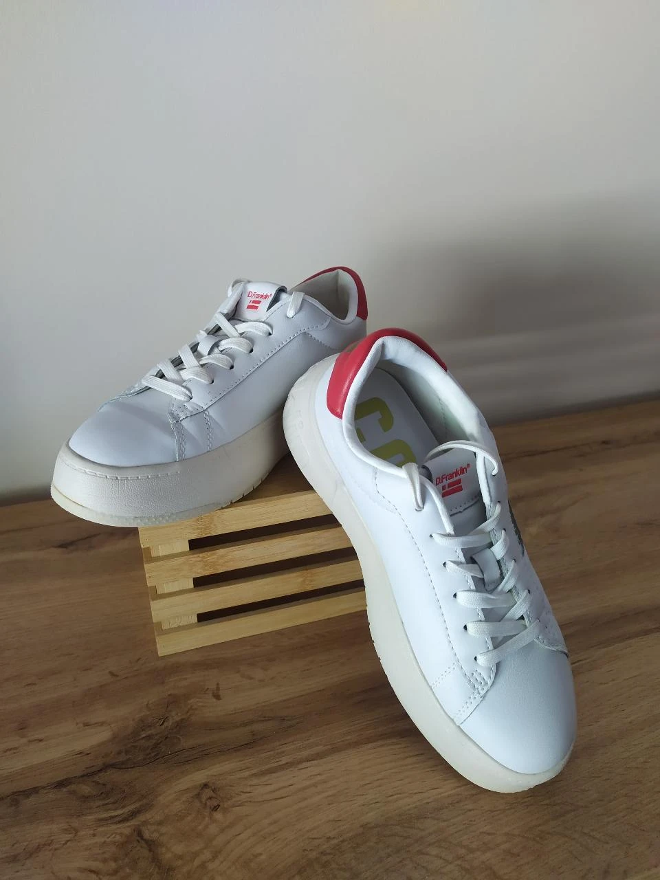 D.Franklin Baskets blanches à plateforme EU 37 Chaussures épaisses décontractées – photo 5